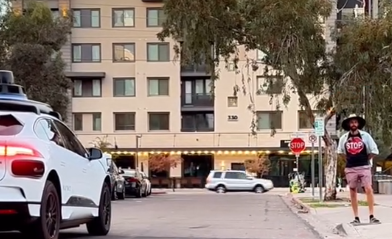 Stop Sign Shirt to Stop Waymo